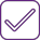 Icône de validation violet